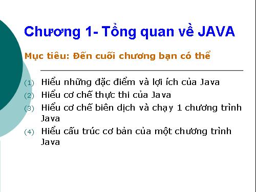 Tổng quan về JAVA