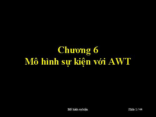 Mô hình sự kiện với AWT