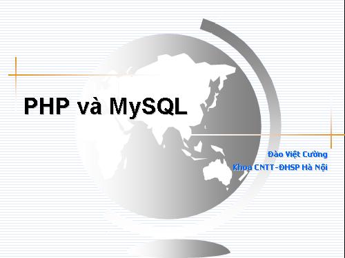 PHP và MySQL