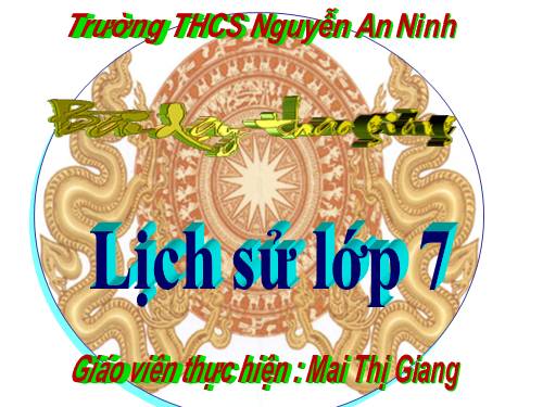 Bài 26. Quang Trung xây dựng đất nước