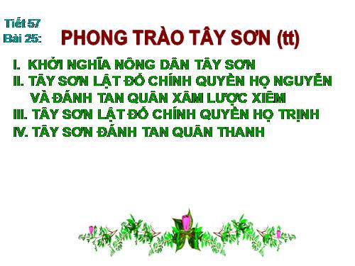 Bài 25. Phong trào Tây Sơn