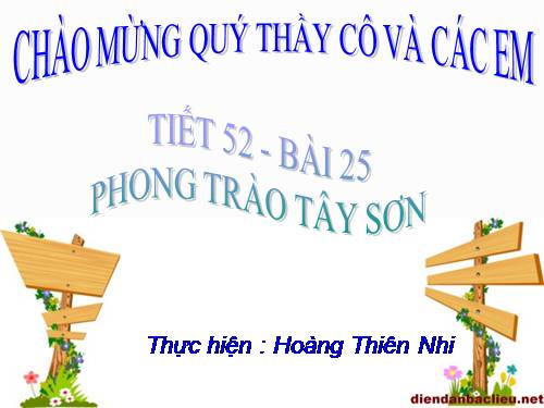 Bài 25. Phong trào Tây Sơn