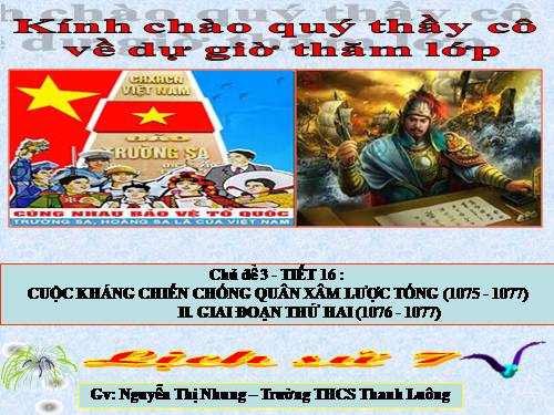 Bài 11. Cuộc kháng chiến chống quân xâm lược Tống (1075 - 1077)