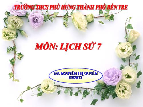 Bài 26. Quang Trung xây dựng đất nước