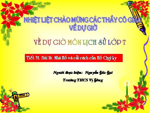 Nhà Hồ Và Cải Cách Của Hồ Quí Ly