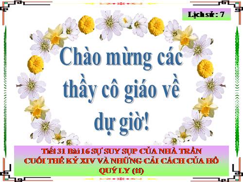 Bài 16. Sự suy sụp của nhà Trần cuối thế kỉ XIV