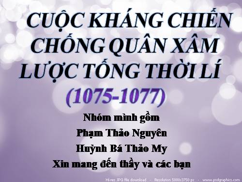 Bài 11. Cuộc kháng chiến chống quân xâm lược Tống (1075 - 1077)