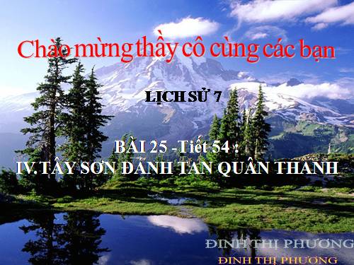 Bài 25. Phong trào Tây Sơn