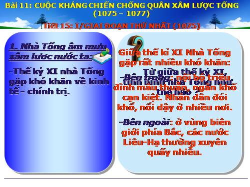 Bài 11. Cuộc kháng chiến chống quân xâm lược Tống (1075 - 1077)