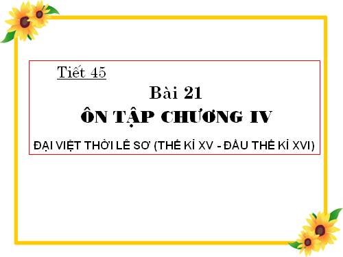 Bài 21. Ôn tập chương IV