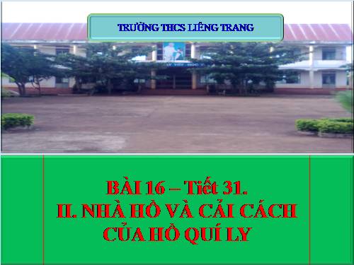 Bài 16. Sự suy sụp của nhà Trần cuối thế kỉ XIV