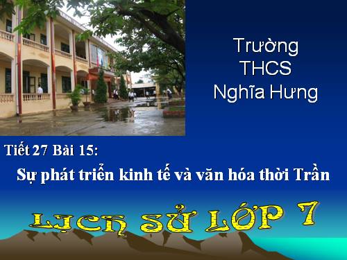 Bài 15. Sự phát triển kinh tế và văn hoá thời Trần