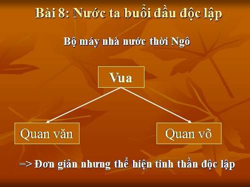 Bài 8. Nước ta buổi đầu độc lập