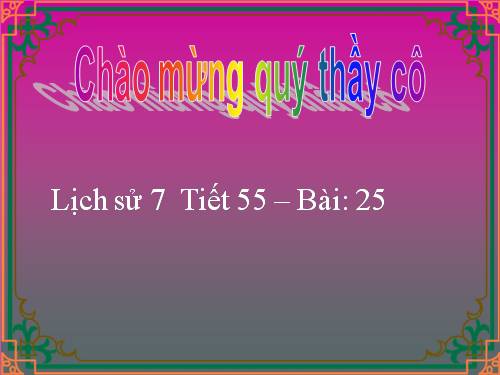 Bài 25. Phong trào Tây Sơn