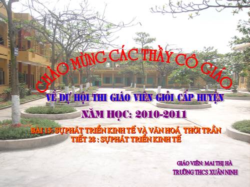 Bài 15. Sự phát triển kinh tế và văn hoá thời Trần