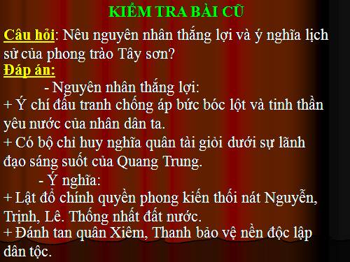 Bài 26. Quang Trung xây dựng đất nước