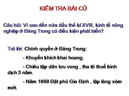 Bài 23. Kinh tế, văn hoá thế kỉ XVI - XVIII