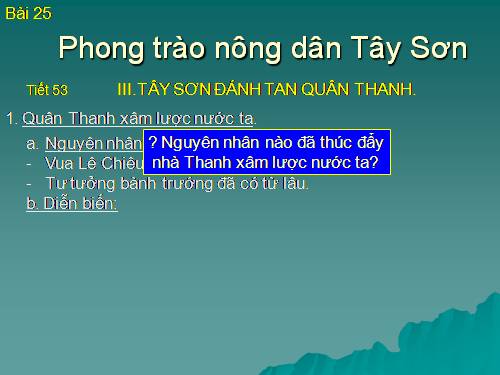 Bài 25. Phong trào Tây Sơn