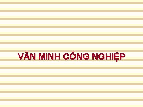 Văn ming công nghiệp