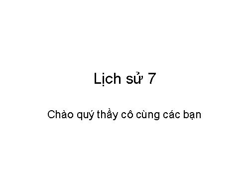 lịch sử 7