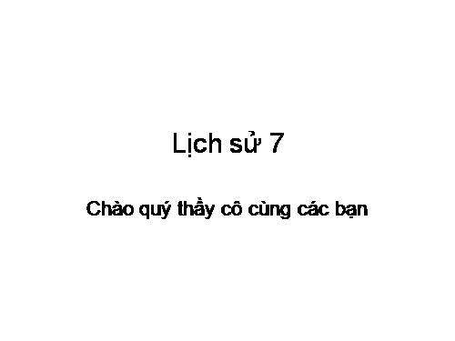 lịch sử 7