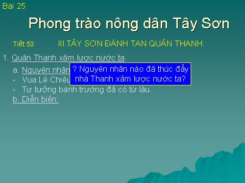 Bài 25. Phong trào Tây Sơn