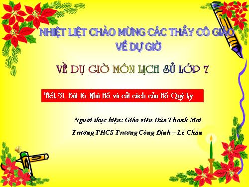 Bài 16. Sự suy sụp của nhà Trần cuối thế kỉ XIV