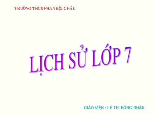 Bài 19. Cuộc khởi nghĩa Lam Sơn (1418 - 1427)