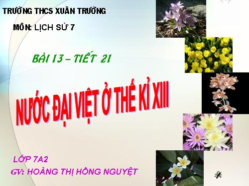 Bài 13. Nước Đại Việt ở thế kỉ XIII