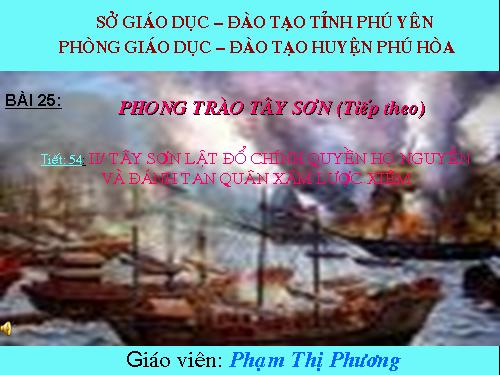 Bài 25. Phong trào Tây Sơn