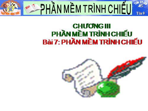 Bài 8. Phần mềm trình chiếu