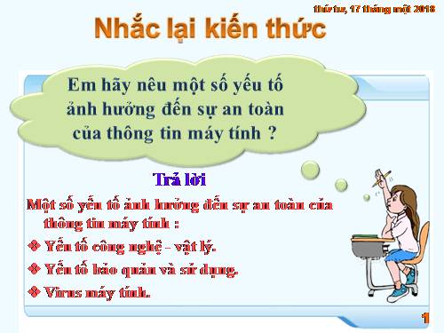 Bài 6. Bảo vệ thông tin máy tính