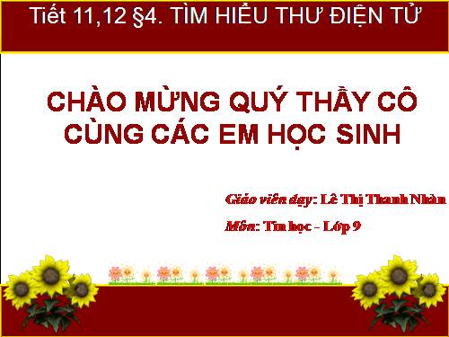 Bài 4. Tìm hiểu thư điện tử