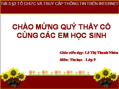 Bài 3. Tổ chức và truy cập thông tin trên Internet