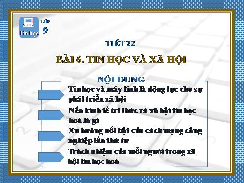 Bài 7. Tin học và xã hội