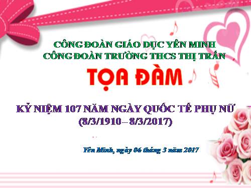 Ma két tọa đàm 8.3.2017