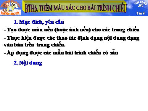 Bài 10. Màu sắc trên trang chiếu