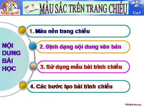 Bài 10. Màu sắc trên trang chiếu