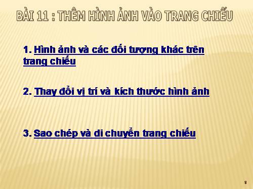 Bài 11. Thêm hình ảnh vào trang chiếu