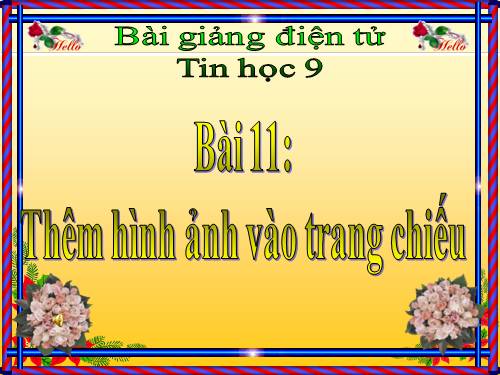 Bài 11. Thêm hình ảnh vào trang chiếu