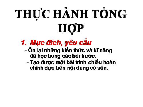 Bài thực hành 10. Thực hành tổng hợp