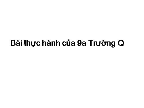 Bài thực hành 6. Bài trình chiếu đầu tiên của em