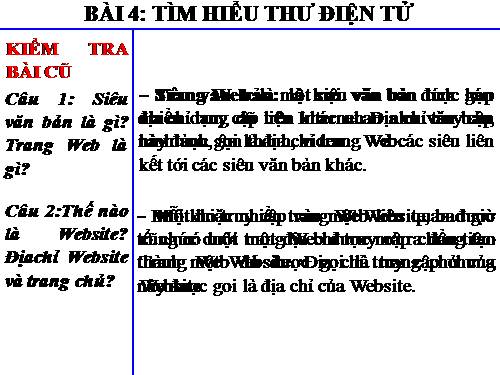 Bài 4. Tìm hiểu thư điện tử