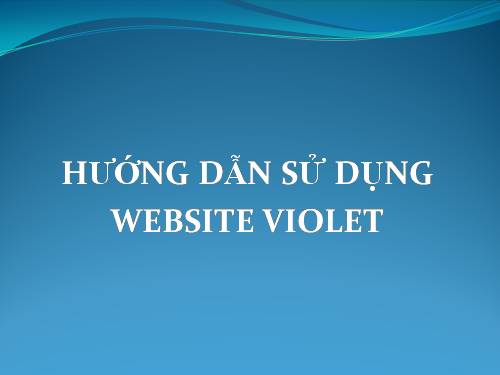 Hướng dẫn tạo Tài khoản trên Website Violet