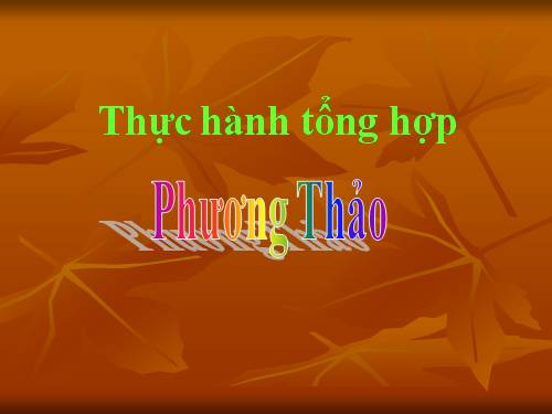 Bài thực hành 10. Thực hành tổng hợp