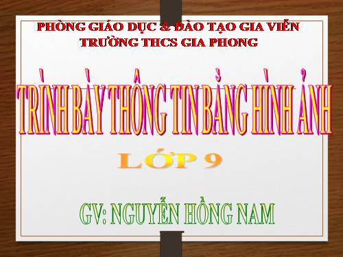 Bài thực hành 8. Trình bày thông tin bằng hình ảnh