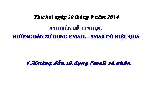 Sử dụng Email - Smas