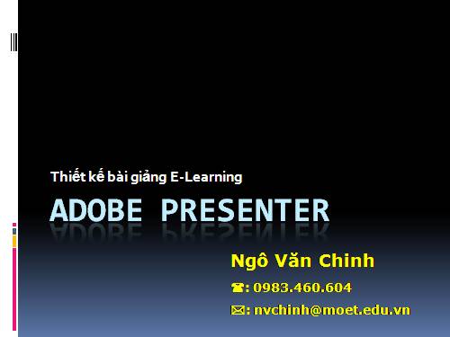 tài liệu tập huấn E-learning