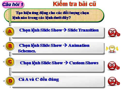 Bài thực hành 9. Hoàn thiện bài trình chiếu với hiệu ứng động