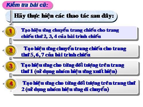 Bài 12. Tạo các hiệu ứng động